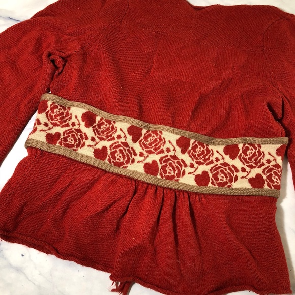 Anthropologie MOTH RARE Quicksilver Rose Cardigan - Picture 8 of 8